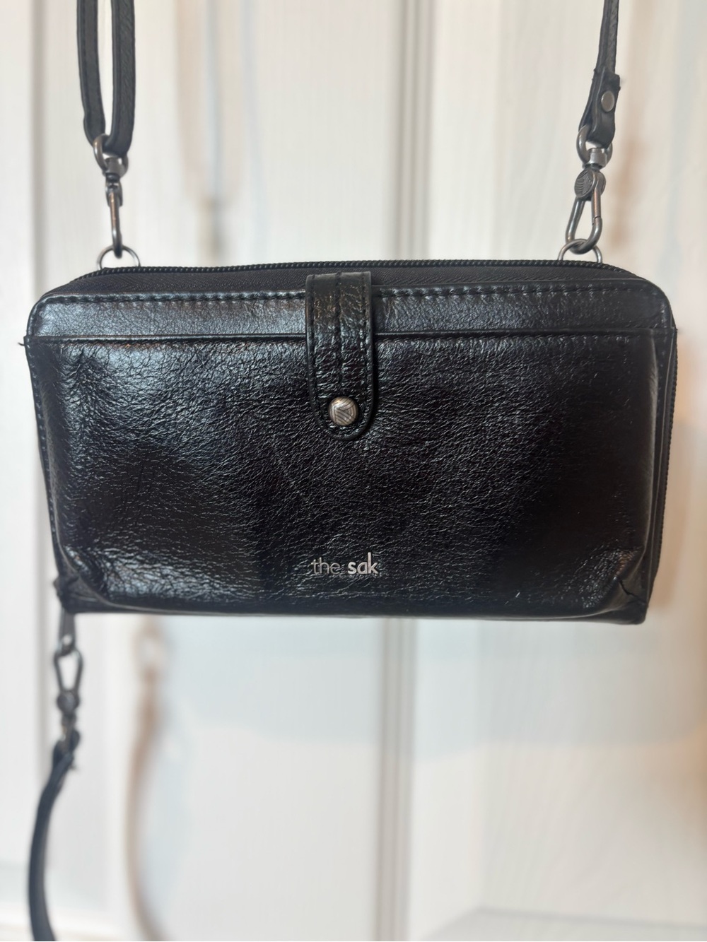 The Sak Black Crossbody Wallet Purse